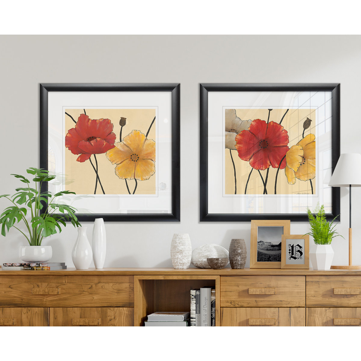 Charlton Home® Awaited Blooms I - 2 Piece Picture Frame Print Set | Wayfair