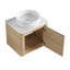 Meuble-lavabo mural 24 po avec lavabo d'art en céramique et porte à fermeture en douceur 24 po