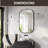 Trielle Rectangular Aluminum Framed Modern Bathroom Wall Mirror-149312856-149312857