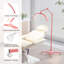 Lampe demi-lune demi-lune, lampe de plancher à DEL sans ombre avec hauteur réglable et support pour téléphone, éclairage à intensité variable (rose)-610478144