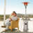  Patio Heater with Table 48,000 BTU Output Electronic Ignition System with Wheels- Stainless Steel-100847389