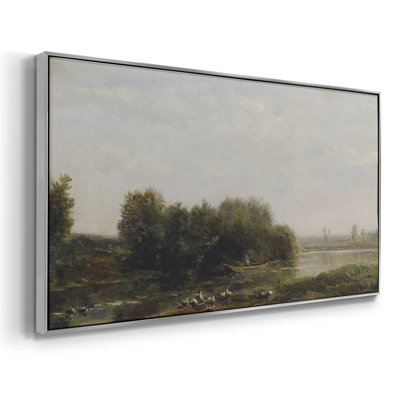 Série paysage - MCXLIV - Toile tendue avec châssis encadré - Prêt à être accroché