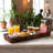 Extra-Long Handwoven Willow Centerpiece Tray with Color-Matched Wood Base & Handles, 37.8"-1798445798