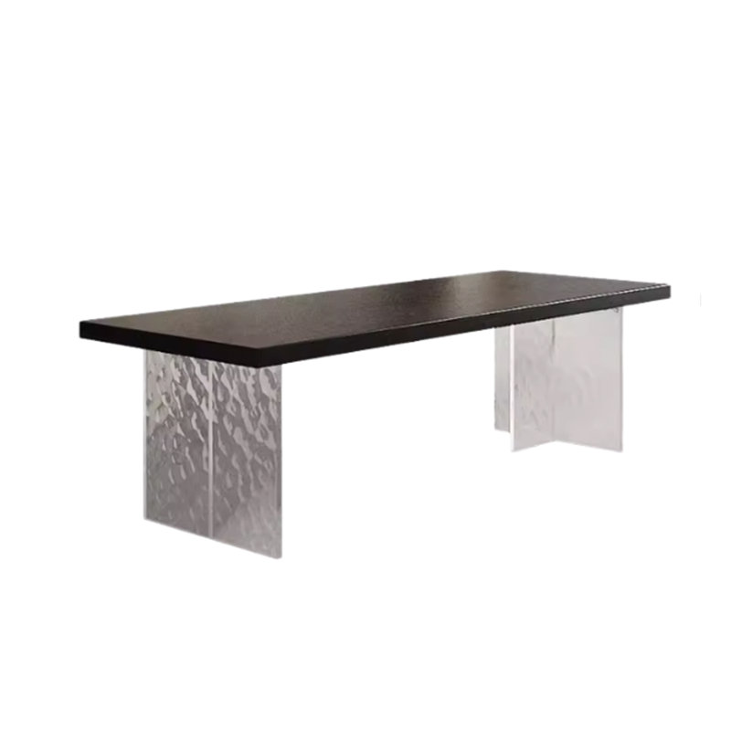 Ash Solid Wood Top Dining Table, 31.49" W x 70.86" L