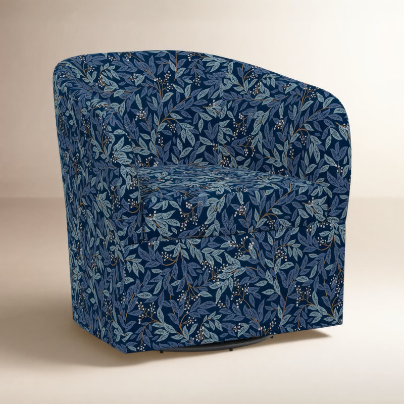 Chaise pivotante Pembroke, Rpc Willowberry Navy Linen