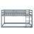 Twin Size Stackable Floor Bunk Bed With Convenient Ladder-1251838099