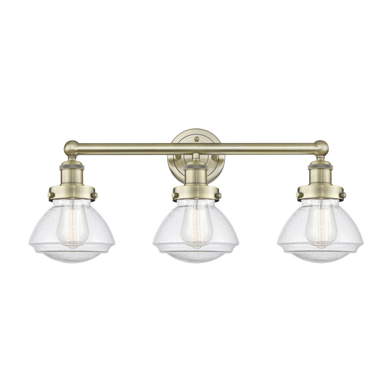 Éclairage pour meuble-lavabo 3 lumières 25 po Almarosa, Laiton antique