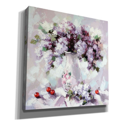 'Lilacs' by Alexander Gunin, Canvas Wall Art