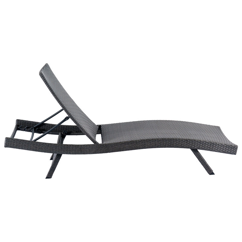Ensemble de chaises longues en rotin et osier Upshaw Tabatha
