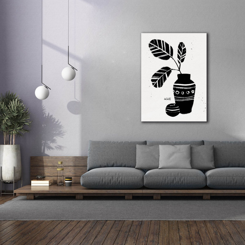 «Botanical Sketches 8» par Anne Tavoletti, art mural sur toile, H 54 po x l 40 po x P 1,5 po