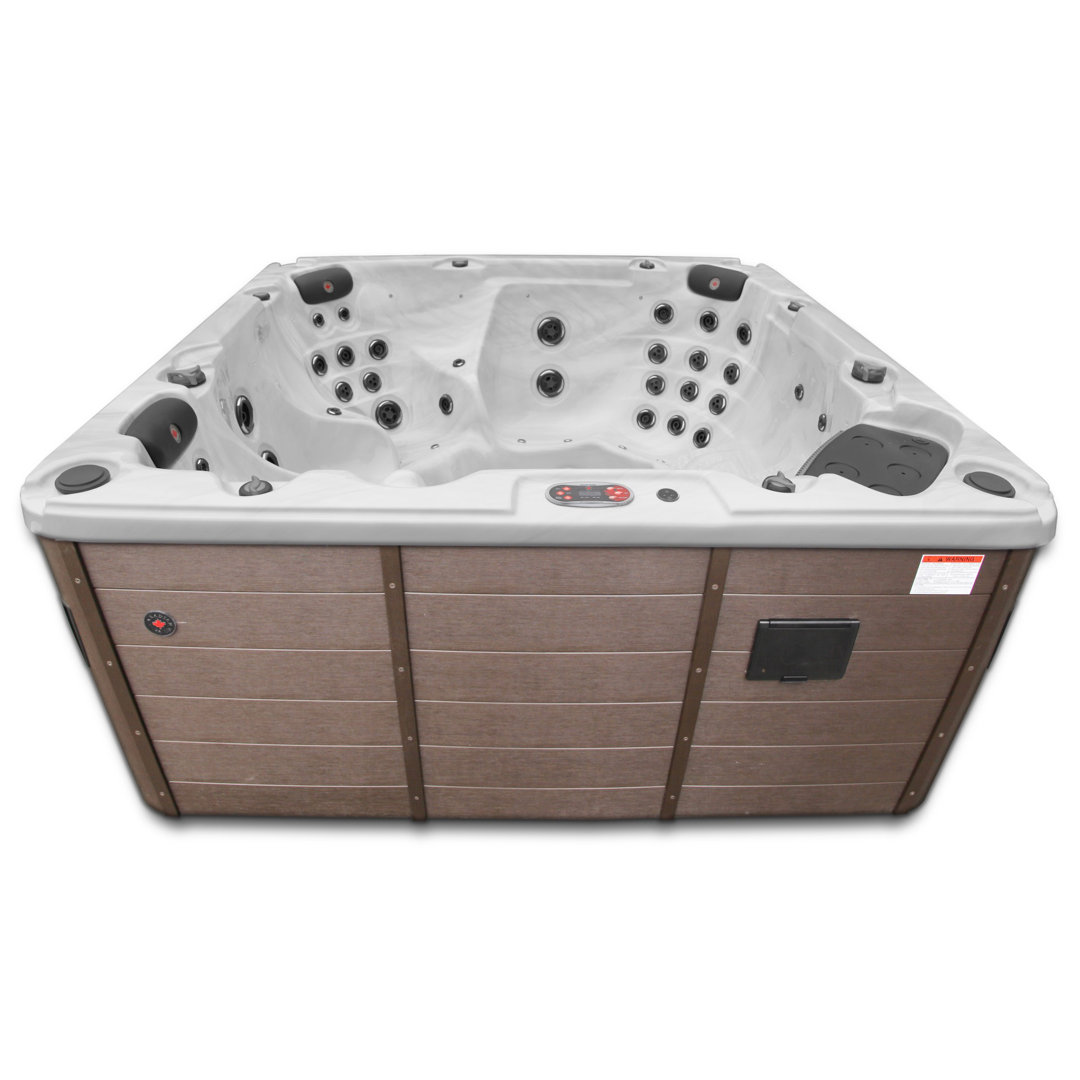 Canadian Spa Vancouver UV Hot Tub 6-Person 65-Jet with Blackout Insulation and UV Light Water Care