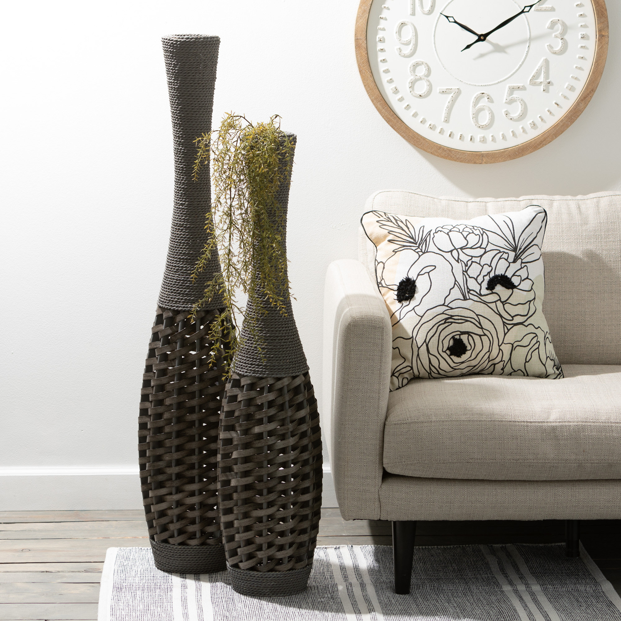 Timber Grey Floor Vase + Reviews