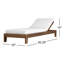 Verona Outdoor Teak Chaise Lounge