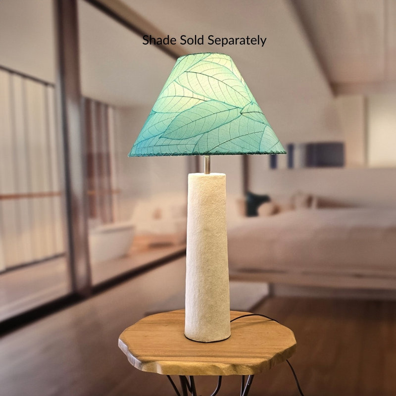 Base de lampe colonne Bay Isle Home ™ blanc, Blanc