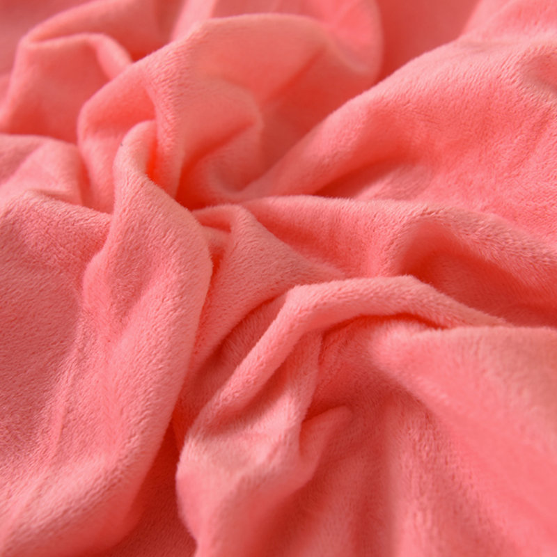 LISSTHER American Solid Color Duvet Cover Bedding Set, Pink, Queen Duvet Cover + 2 Pillowcases
