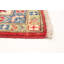 Tapis unique en laine noué à la main de style Gazni rouge et beige des années 2010 de 8 pi 1 po x 9 pi 7 po Qaiden