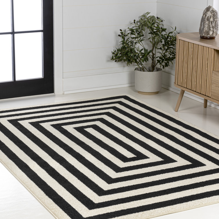 Tapis noir / ivoire Isibeal