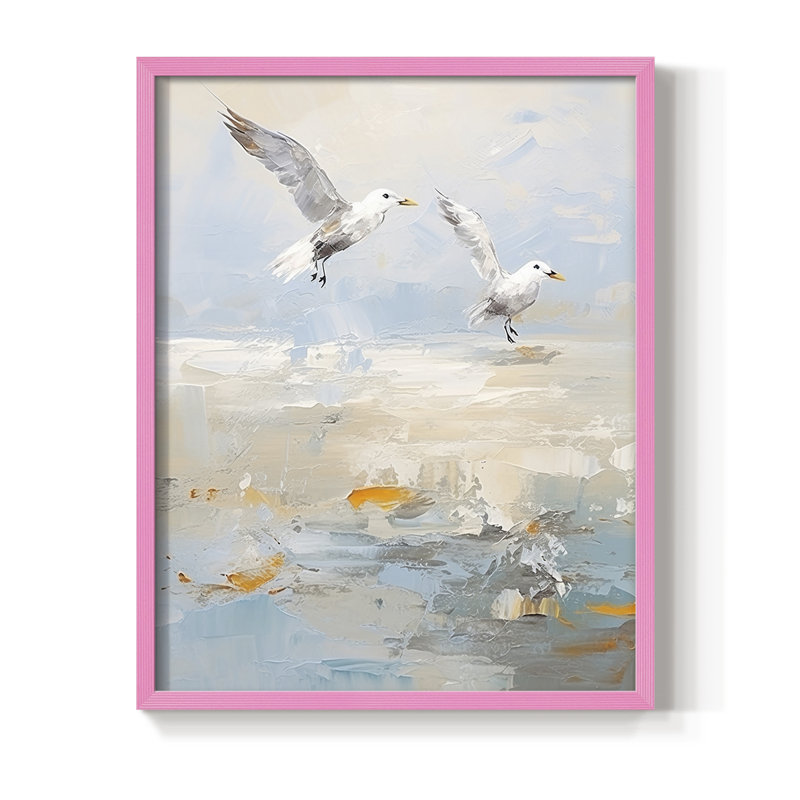 NAUTICAL Series CDXLIV, reproduction encadrée - bois massif, 21" H x 17" W, Rose