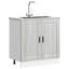 Latitude Run Kitchen Corner Base Cabinet Porto Smoked Oak Engineered Wood-1249857423-1249857427