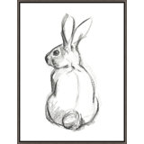 Charcoal Rabbit Painting by Richard Ryder