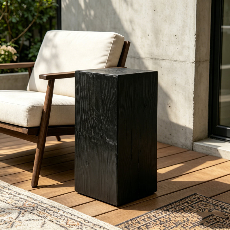 Table de bout, Black, H 33,75 po