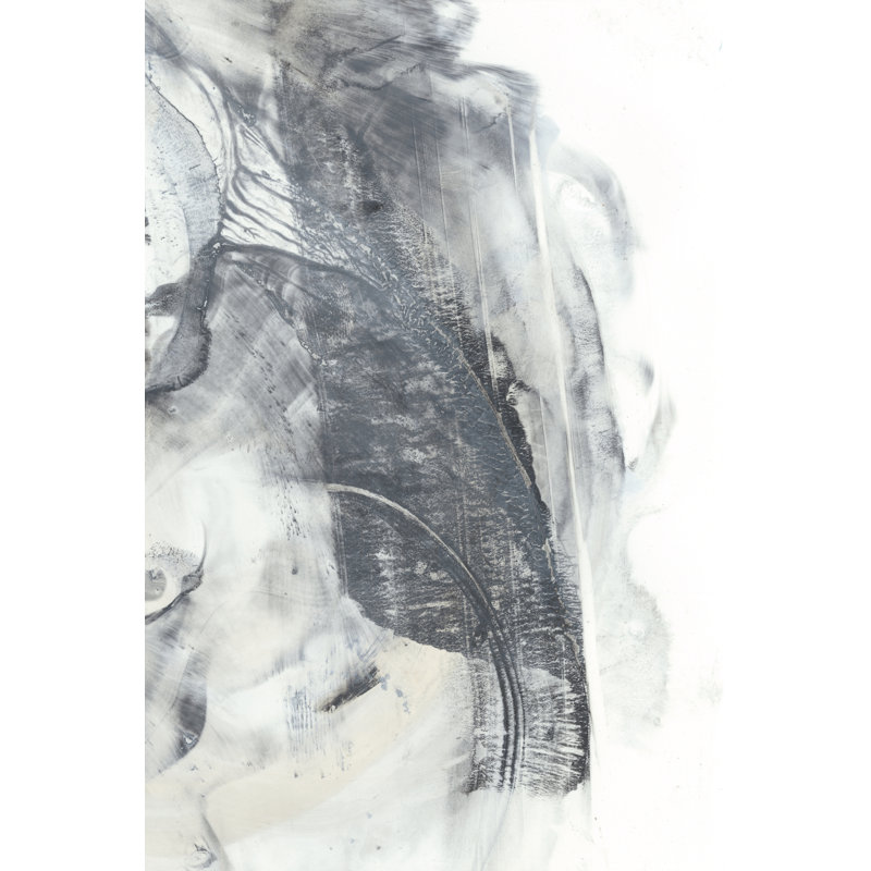 Marbled Gray II - Wrapped Canvas Print, 122cm H x 81cm W x 3.8cm D