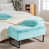 Fausse fourrure turquoise blanchie sélectionné