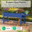 Hikhdpe Elevated Planters Outdoor Poly Planter Bed With Legs Big Size Elevated Planter with Adjustable Shelf