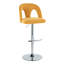 Tabouret de bar pivotant réglable et repose-pieds arrondi en T - ensemble de 2-143546745-143990973