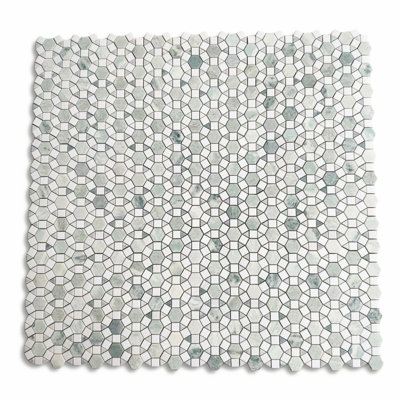 12" x 11" Marble Mosaic Sheet Subway Wall & Floor Tile