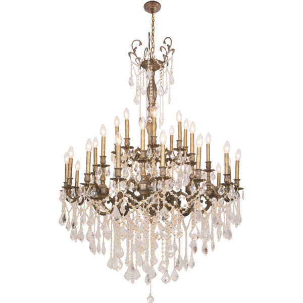 Rosdorf Park SantaBarbara 32 - Light Dimmable Tiered Chandelier | Wayfair