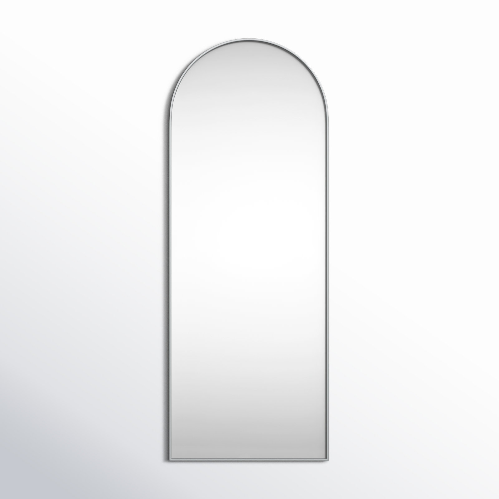 Sabine Metal Arch Wall Mirror, Silver, 74" x 28"