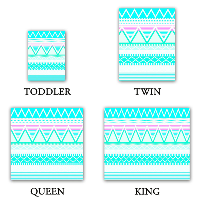  Ensemble de housse de couette tribal Bright Bright, Housse de couette grand + 2 taies décoratives