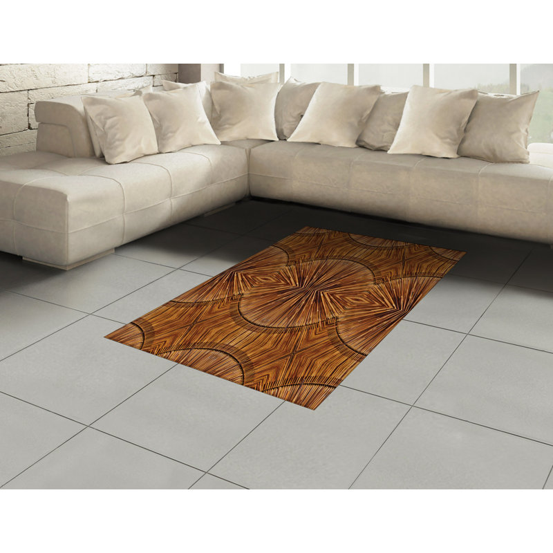 Tribal High Density Long Fiber Poly Threads Decorative Area Rug Carpet, Rectangle 4' x 5'8"