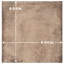 DAnticatto 9" x 9" Porcelain Wall & Floor Tile-1857756001