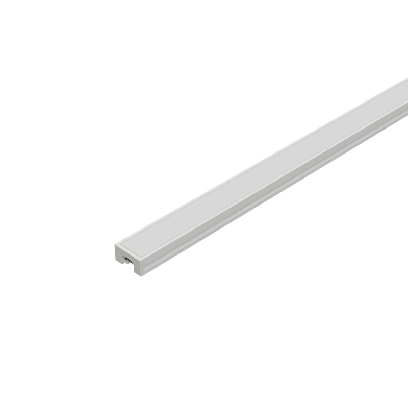 5' Aluminum Channel Shallow Surface Mount, White, White