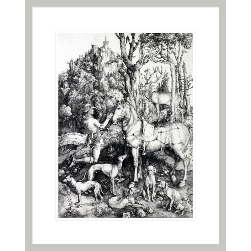 «Saint Eustace» par Albrecht Dürer, impression giclée sur cadre, 21.75" H x 17.4" W