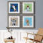 «Playful Nature», ensemble de 4 impressions sur toile encadrées-1525193666-1525193665