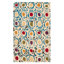 Tapis géométrique en laine et en viscose touffeté à la main Candelo-966754686