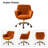 Clio Task Chair with Height Adjustable and Velvet Upholstery-94342250