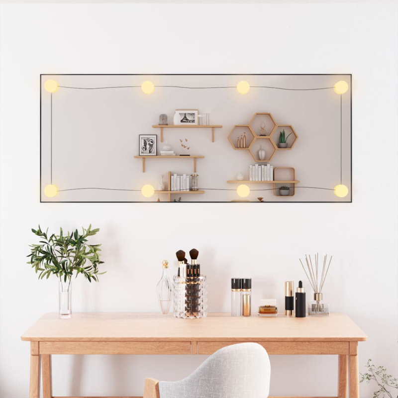 Lashaundria Flat Wall Mirror, 100cm H x 40cm W