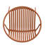 Deux chaises de patio orange empilables et respirantes. Pieds en métal / plastique. Capacité de charge de 300 lb. Siège ergonomique et confortable. Matériau aéré. Assemblage moderne de L 26,15 po x l 22,68 po et H 31,42 po-211959761