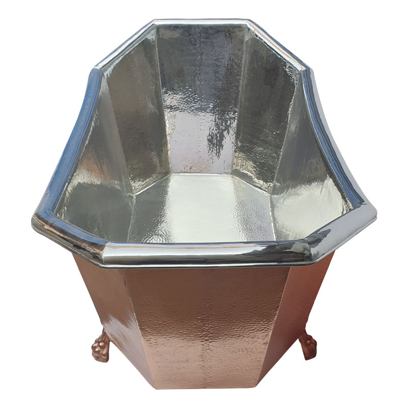 1790mm x 838mm Freestanding Soaking Copper Bathtub