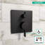 Ecostat Square Pressure Balance Shower Trim with Diverter Valve Trim Only-90856465