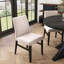 Ensemble de salle à manger 5 pièces Walton, table ronde avec 4 chaises d'appoint, brun clair Walton