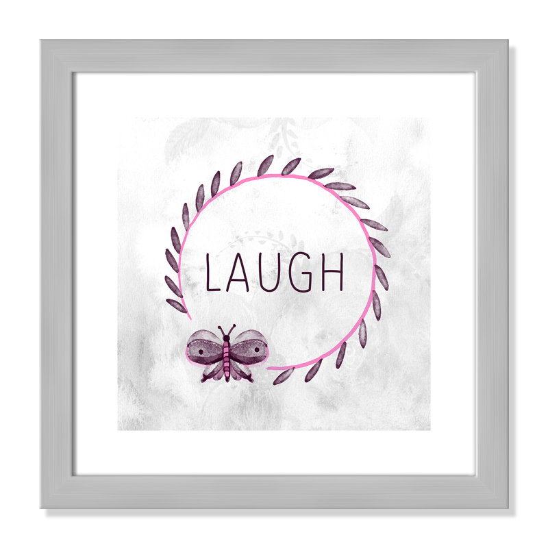 My Girl 1' Wall Decal, 16" H x 16" W x 0.6" D, Silver Flat Framed