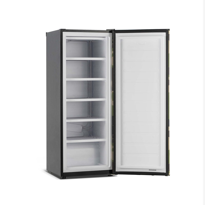 Frigidaire 6.5 Cu. Ft. Convertible Upright Freezer / Refrigerator – Hunting Camo Print, Garage-Ready Deep Freezer for Home, Cabin & RV