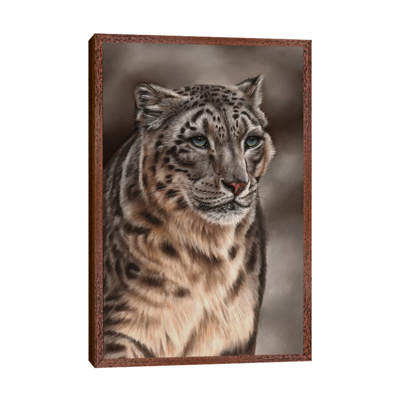 Snow Leopard by Richard Macwee - Gallery-Wrapped Canvas Giclée on Canvas, 152.5 cm H x 101.5 cm W, Classic Wood Framed