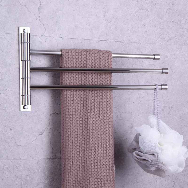 15.73 " Wall Towel Rack, Brushed