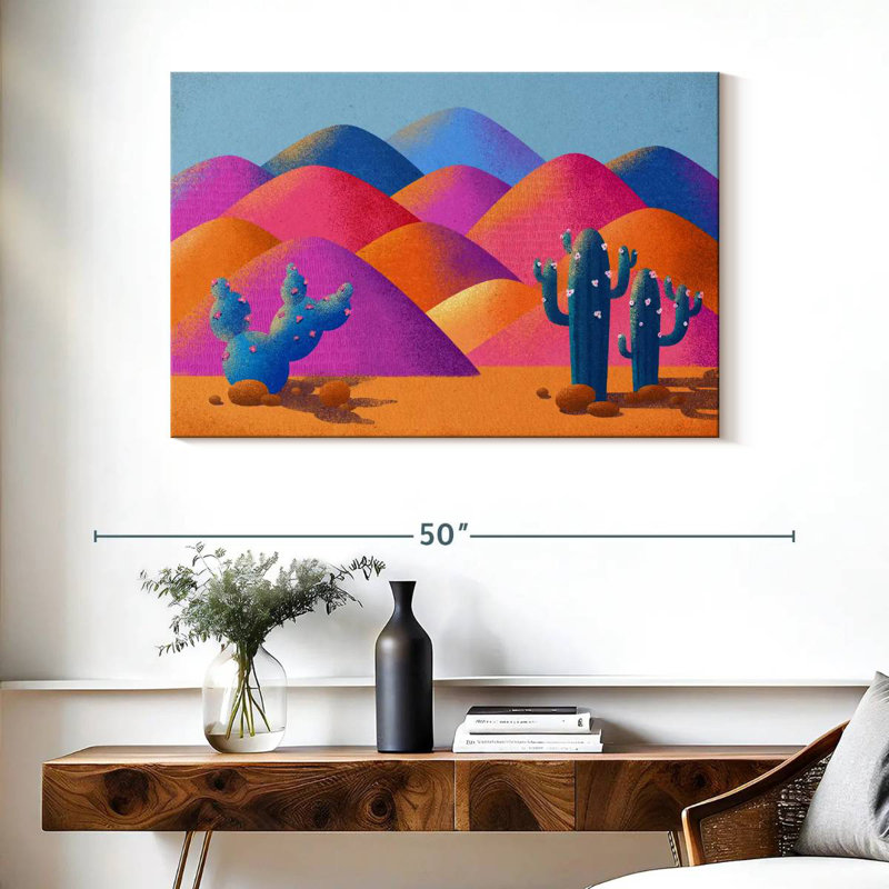 Harnek, désert vibrant de cactus Saguaro, H 26 po x l 39 po